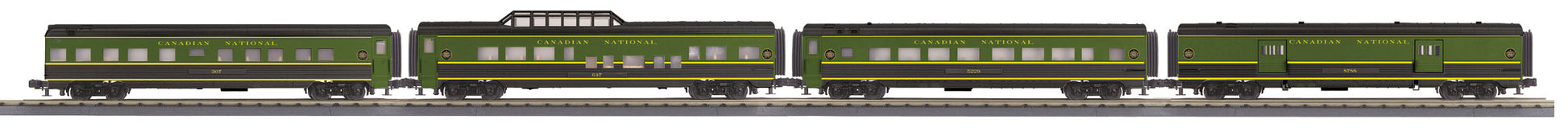 MTH 30-67945 O Canadian National 60' Streamlined Passenger Car Set (Set of 4)