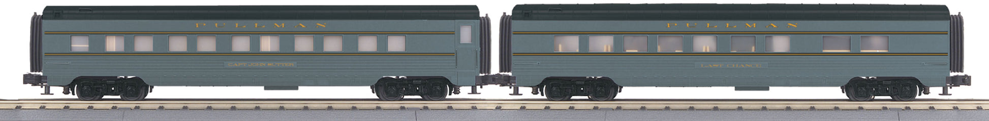 MTH 30-67954 O Union Pacific 2-Car 60' Streamlined Sleeper/Diner