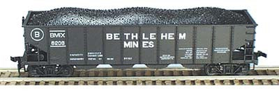 Bowser 41199 HO Bethlehem Mines H21 4-Bay Hopper with Clamshell Doors #6236