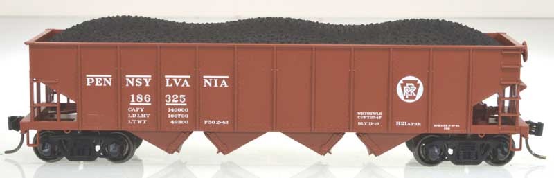 Bowser 41209 HO Pennsylvania Railroad H21a 4-Bay Hopper Executive Line #186424