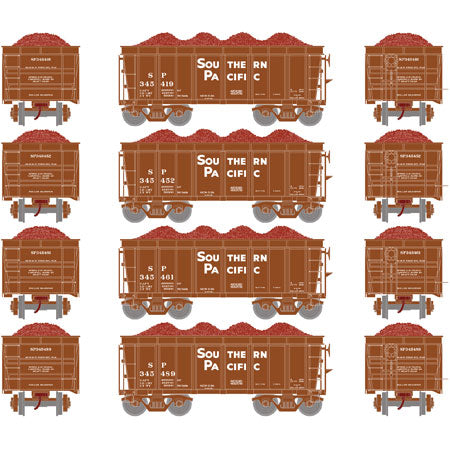 Athearn 97744 HO Southern Pacific RTR 26' Ore Car Low Side with Load #3 (4)