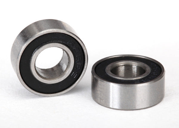 Traxxas 5180A Ball Bearings, Black Rubber Sealed (6x13x5mm) (2)
