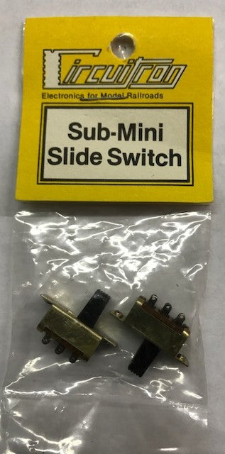 Circuitron 9123 DPDT Submini Slide Switch (Pack of 2)