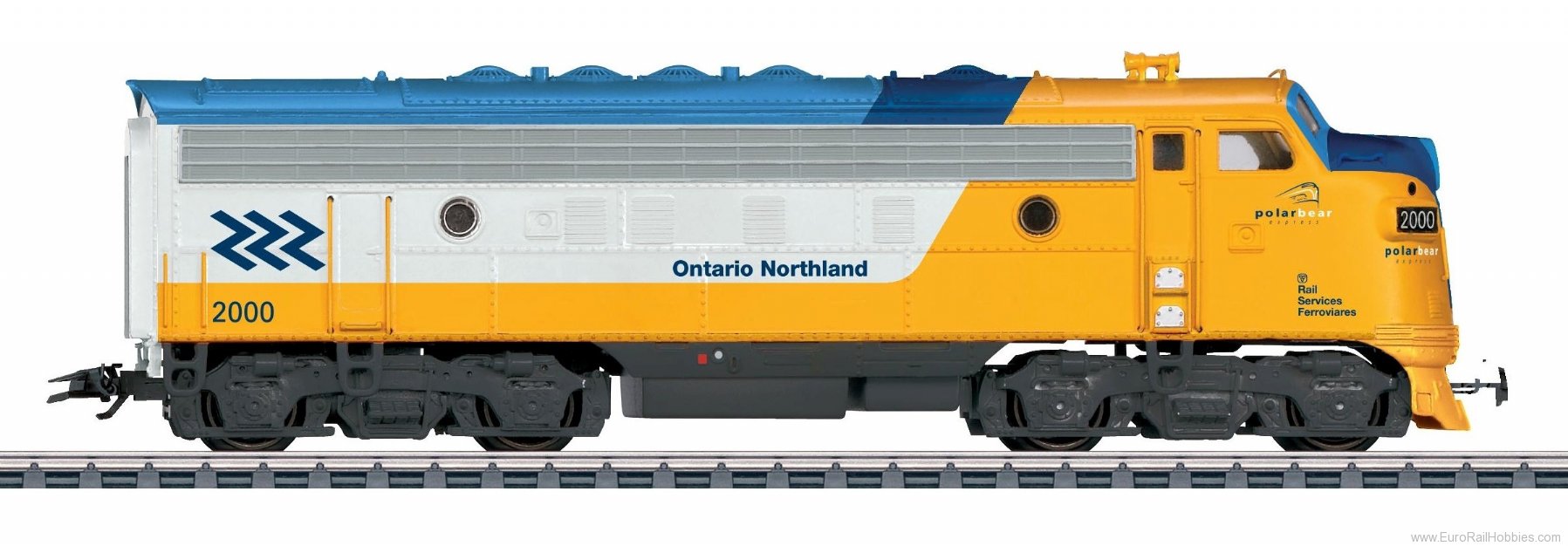 Marklin AC HO USA GM EMD F7 DIESEL LOCOMOTIVE 3-Unit Full