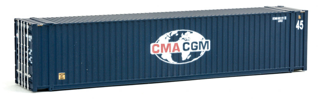 Walthers 949-8553 HO CMA/CGM 45' CIMC Container - Assembled