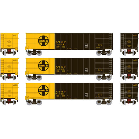 Athearn 6878 N Santa Fe Thrall High Side Gondola #1 (Set of 3)