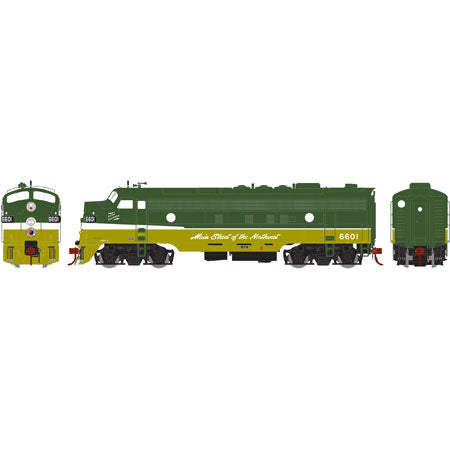 Athearn G22707 HO Northern Pacific/Passenger FP7A Diesel Locomotive #6601