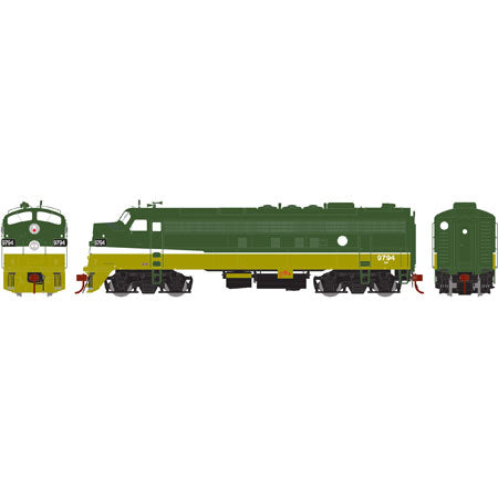 Athearn G22718 HO Burlington Northern/Passenger FP7A Diesel Locomotive #9794