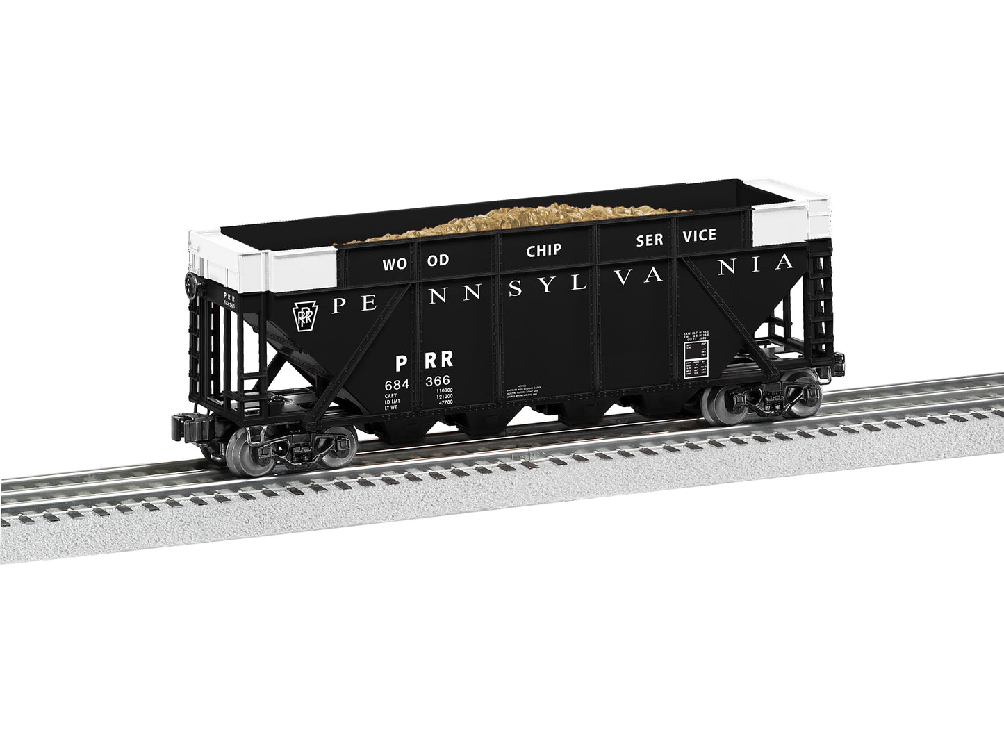 Lionel 6-84366 O Gauge Pennsylvania Railroad Woodchip Hopper #684366