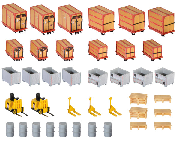 Kibri 38647 HO Crate and Freight Warehouse Details