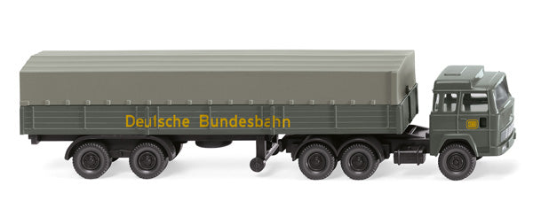 Wiking 095610 N Flatbed Tractor Trailer Magirus 
