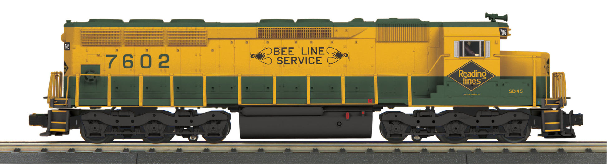 MTH 30-20421-3 Reading RailKing SD-45 Non-Powered Diesel Engine #7602