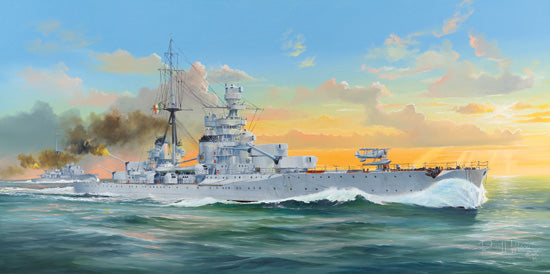 Trumpeter 05347 1:350 Italian Heavy Cruiser Zara Military Ship Model Kit
