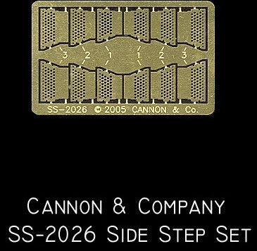 Cannon 2026 HO Photo-Etched Brass PROTO 2000 GP30 Side Step Set