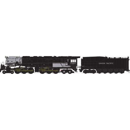 Athearn 22929 N Union Pacific 4-6-6-4 with DCC & Sound Coal Tender #3999