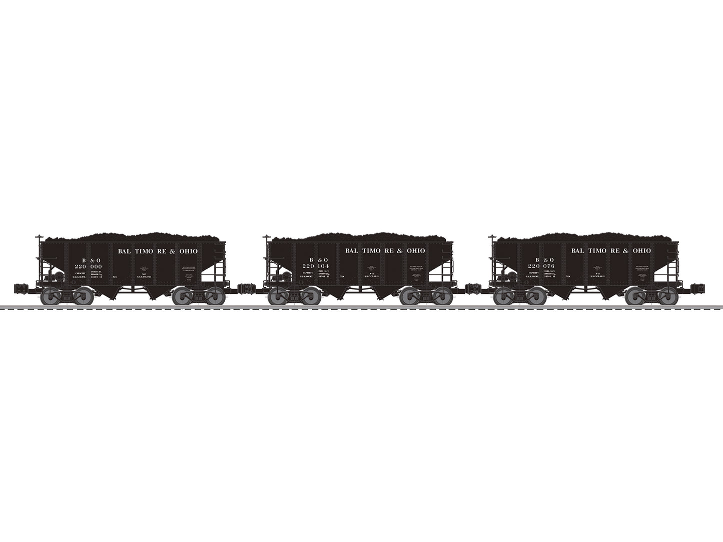 Lionel 6-84153 O Baltimore & Ohio 1905 2 Bay Hopper (3)