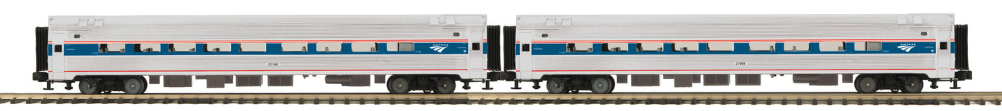 MTH 20-66287 O Amtrak Premier Amfleet Phase 4/6 Passenger Car Set (Set of 2)