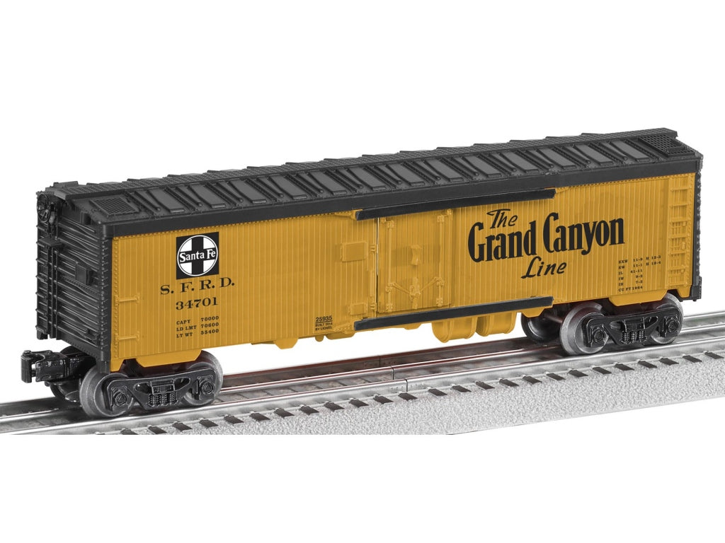 Lionel 6-25935 O Atchison, Topeka & Santa Fe Wood Sided Reefer #34701