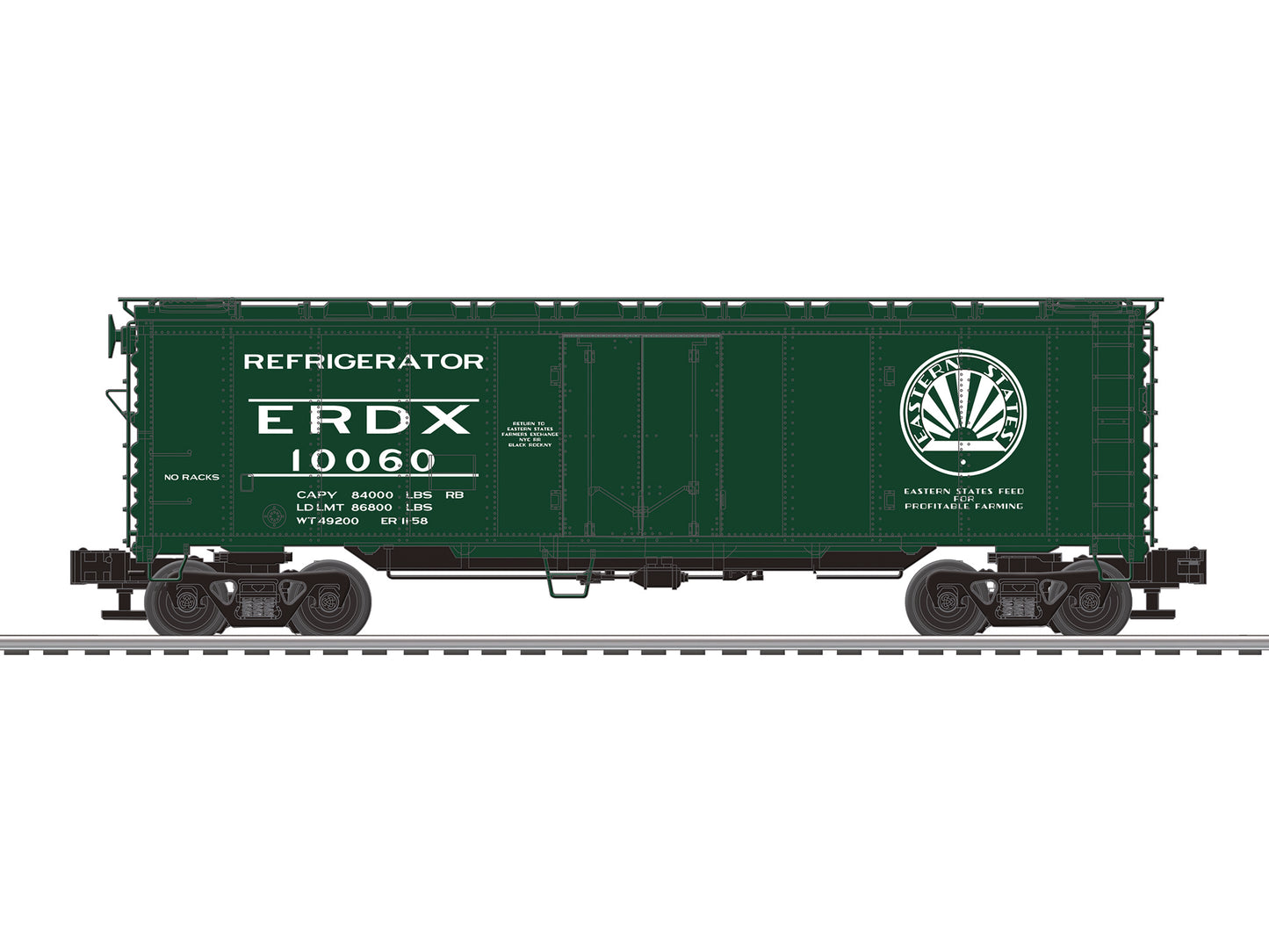 Lionel 6-84120 O Eastern States ERDX 40' Steel Reefer