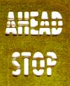 S&S Hobby SN1 N Stop Ahead Brass Street Marking Stencil