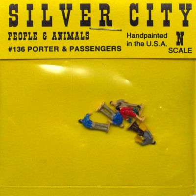 Silver City 136 N Porter & Passengers (Set of 5)