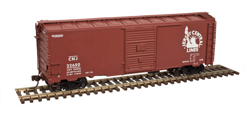 Atlas 20004248 HO Jersey Central Lines 40' Postwar Box Car with 7' Door #22719