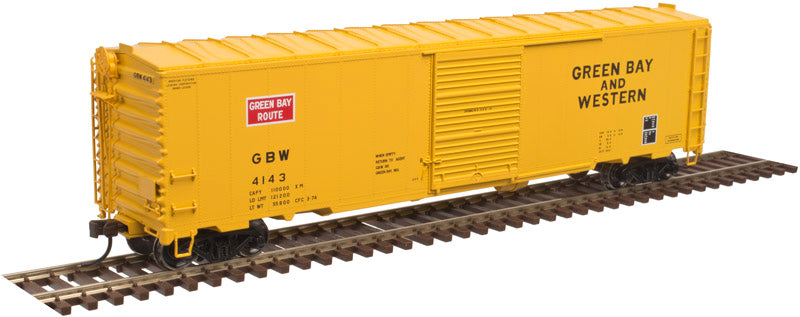 Atlas 20003993 HO Green Bay & Western 50' Postwar Single Door Box Car #4140