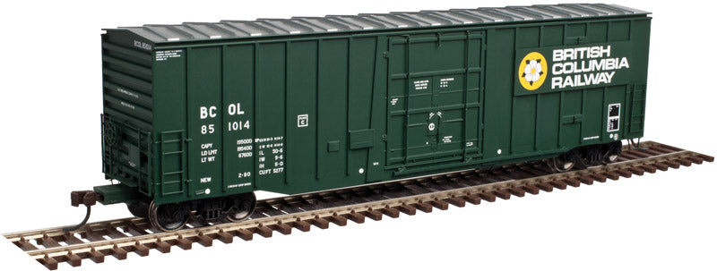 Atlas 20004052 HO British Columbia Railway 50' NSC Plug Door Box Car #851010