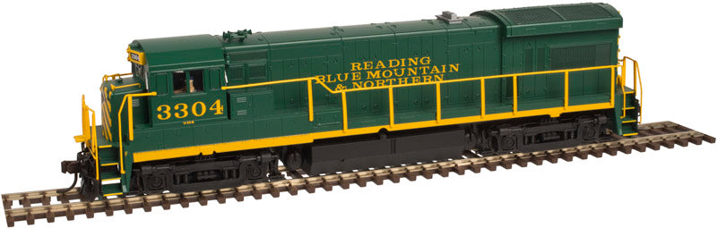 Atlas 10002323 HO Reading & Northern Silver U33B Locomotive #3304