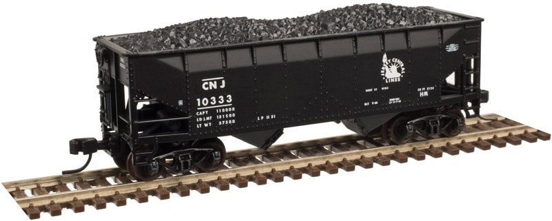 Atlas 50003108 N Jersey Central 2-Bay Offset Side Hopper (Flat End) #10308