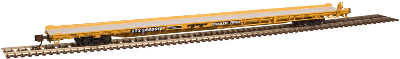 Atlas 50003120 N TTX 1970s 89' F89J Flat Car (Mid/End Hitches) #600910
