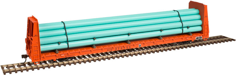 Atlas 20004206 HO Illinois Central Gulf Trainman® Bulkhead Flat Car #978827