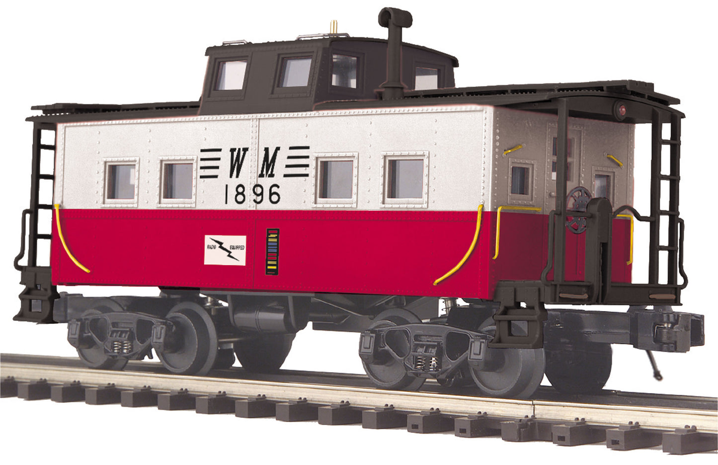 MTH 20-91600 O Western Maryland Steel Caboose (Center Cupola)
