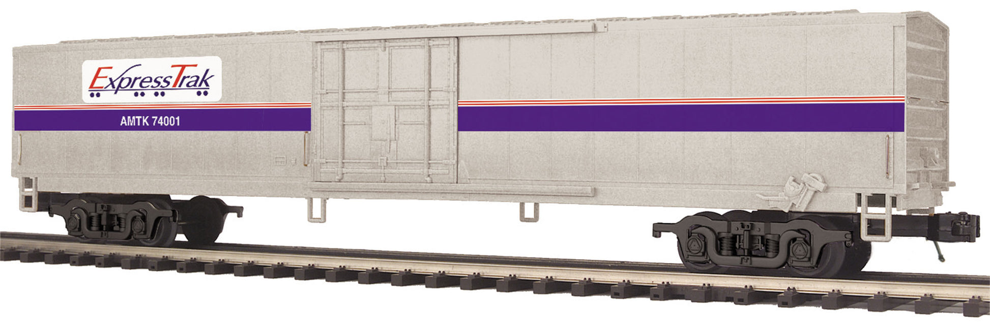 MTH 20-93703 O Amtrak Phase IV ExpressTrak Material Handling Car #74003