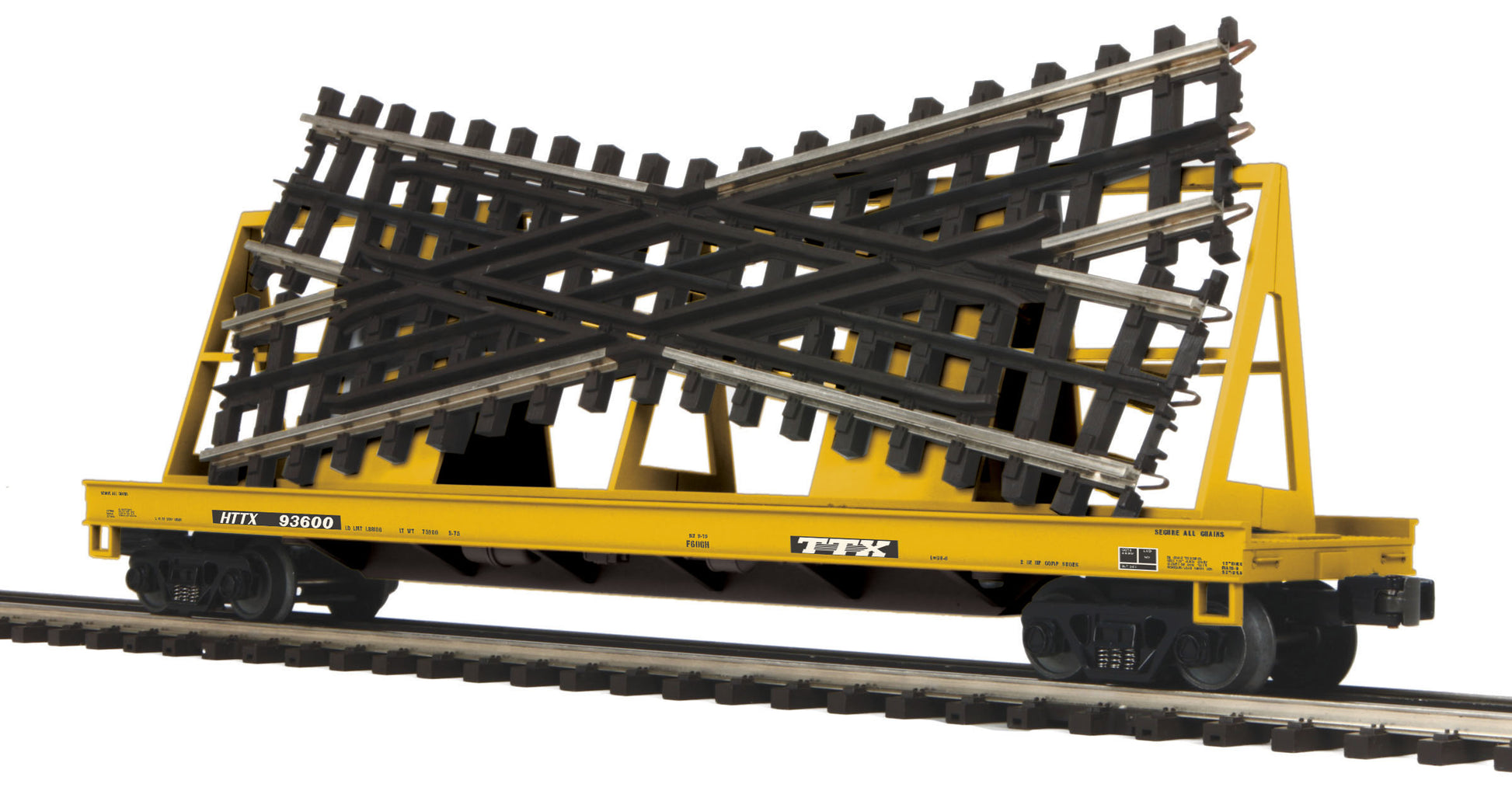 MTH 20-95234 O TTX 60' Flat Car with ScaleTrax Crossover