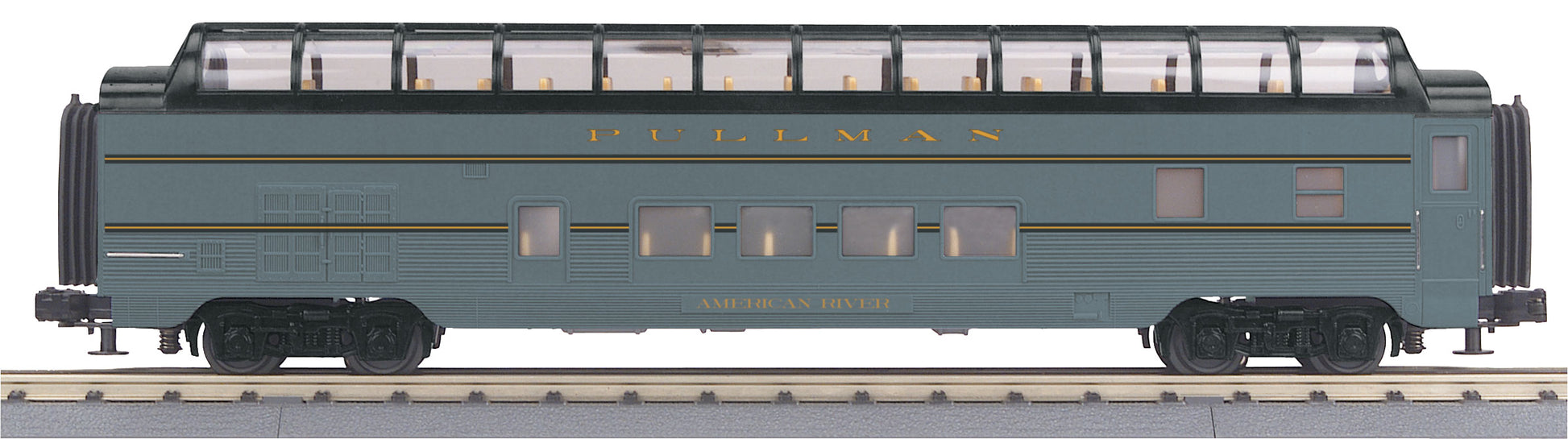 MTH 30-67956 O Union Pacific 60' Streamlined Full-Length Vista Dome Car