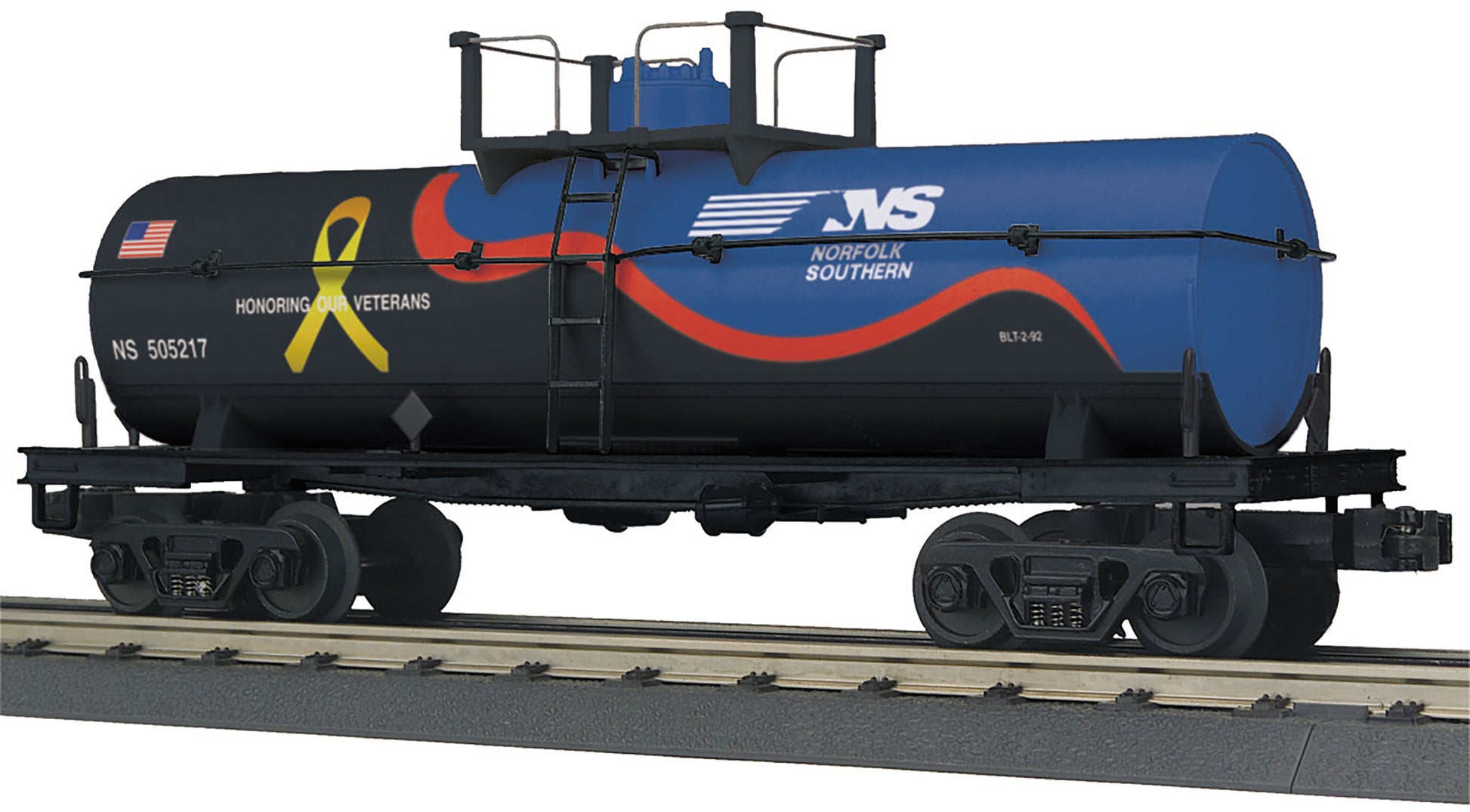MTH 30-73522 O Norfolk Southern Smoking Tank Car - (Veterans) #505217