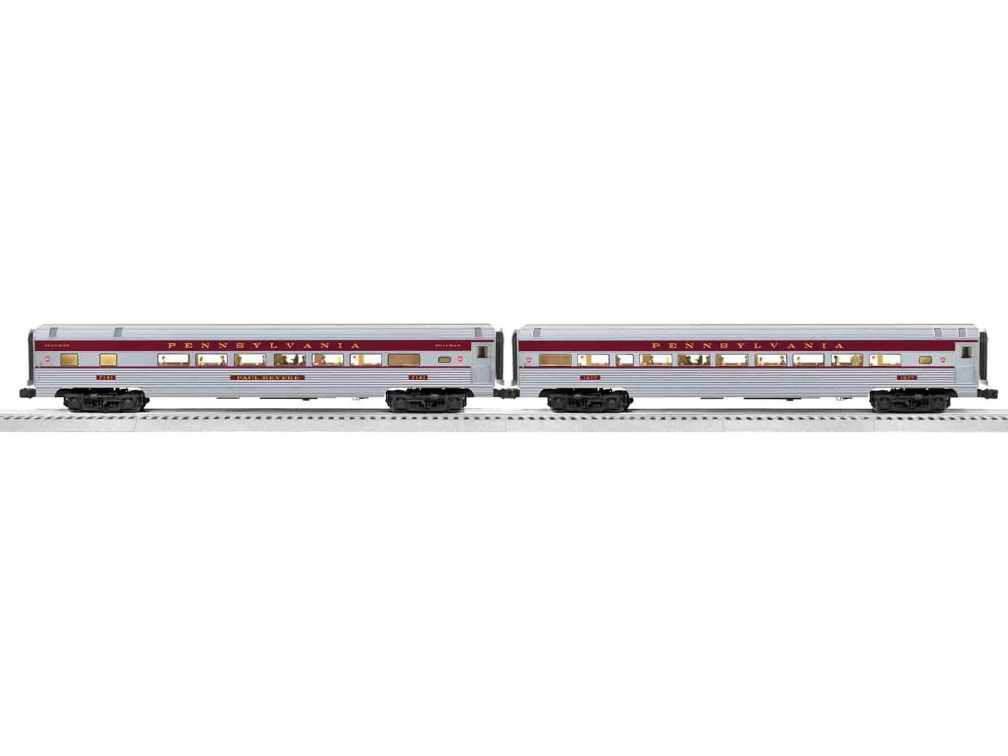 Lionel 6-81969 O Gauge PRR Parlor/Coach Passenger Cars (Pack of 2)