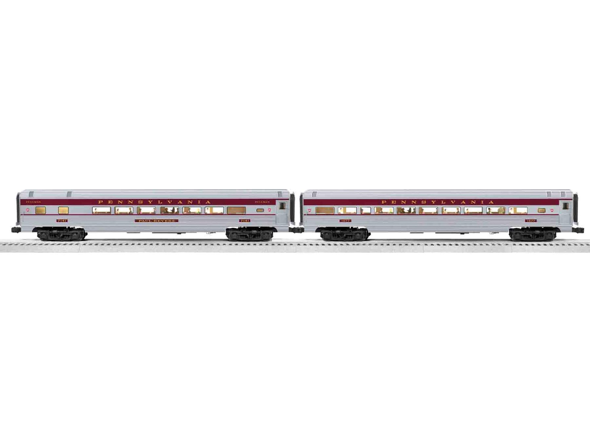 Lionel 6-81969 O Gauge PRR Parlor/Coach Passenger Cars (Pack of 2)