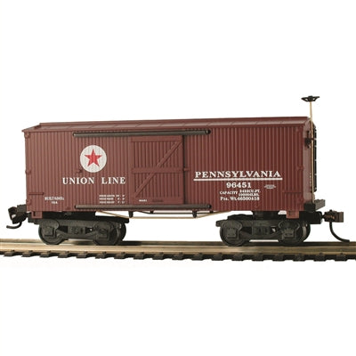 Mantua 721050 HO Scale 1860 Union Line/Pennsylvania Wooden Box Car #96451