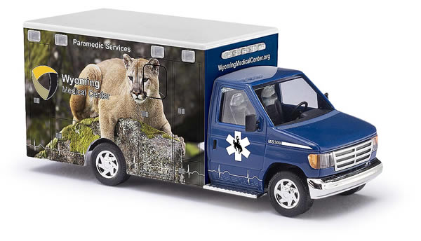 Busch 41849 HO Ford E-350 Wyoming #9 - Mountain Lion