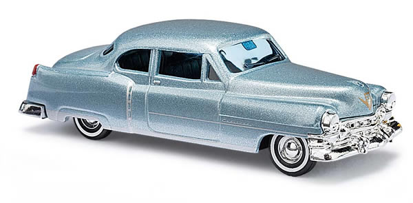 Busch 43433 HO 1952 Cadillac 2-Door Hardtop - Metallic Silver-Blue