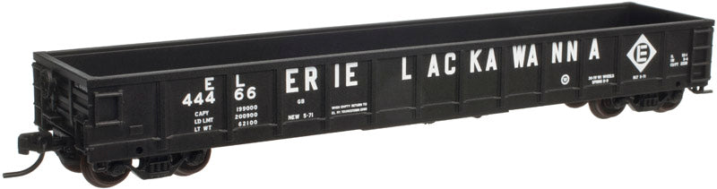 Atlas 50001914 N Erie Lackawanna Evans 52'6" Gondola (Black/White) #44599