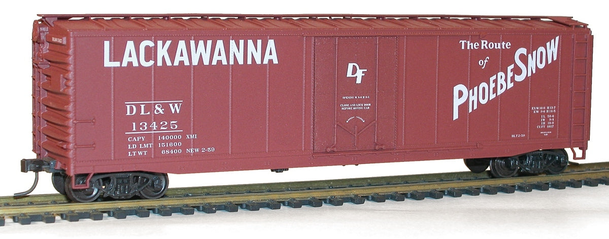 Accurail 5136 HO DL&W Lackawanna 50' Plug Door Riveted-Side Boxcar #13425