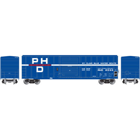 Athearn 24275 N 50' FMC 5347 Box, PH&D Box Car #2033
