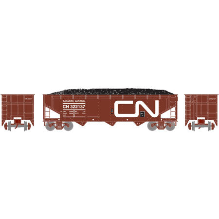 Athearn 70285 HO CN 40' 3-Bay Offset Hopper with Load RTR #322137