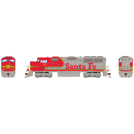 Athearn 88861 HO Santa Fe Ready to Run GP60M Diesel Locomotive #131
