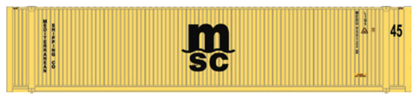 Walthers 949-8565 HO MSC 45'' CIMC Container Assembled