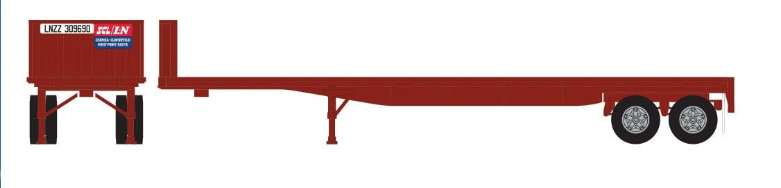 Trainworx 40609-02 N Family Lines L&N 40' Flatbed Trailer #2