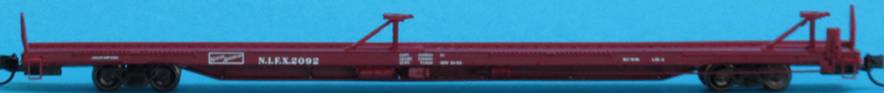 Trainworx Inc 28562-02 N N North American 85’ Pullman Standard Flat Car #2033
